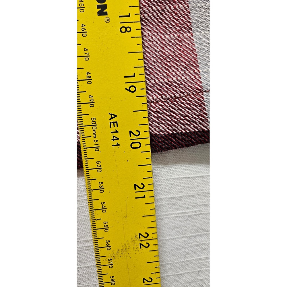 Ashley By 26 International Red Plaid Cropped Flannel Shirt Womens Medium - Picture 4 of 7